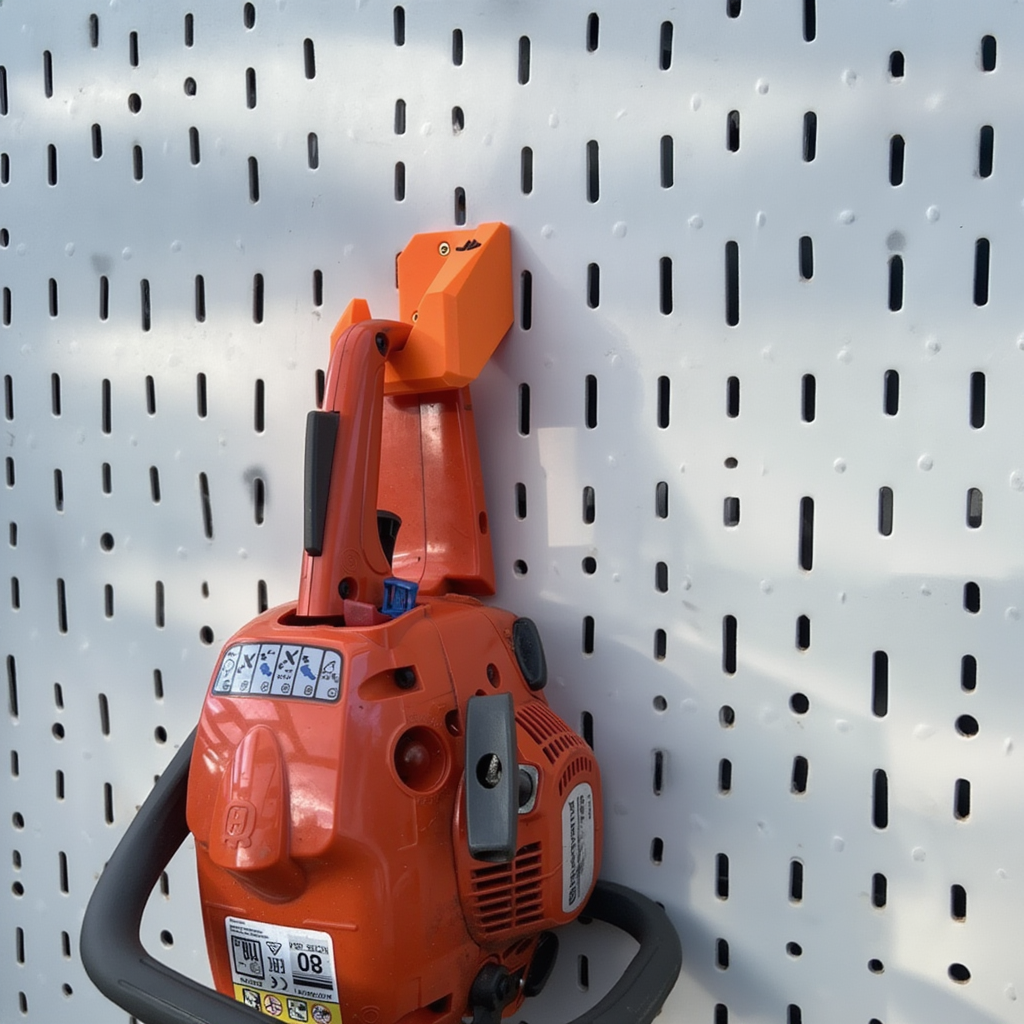 Husqvarna chainsaw on universal chainsaw mount